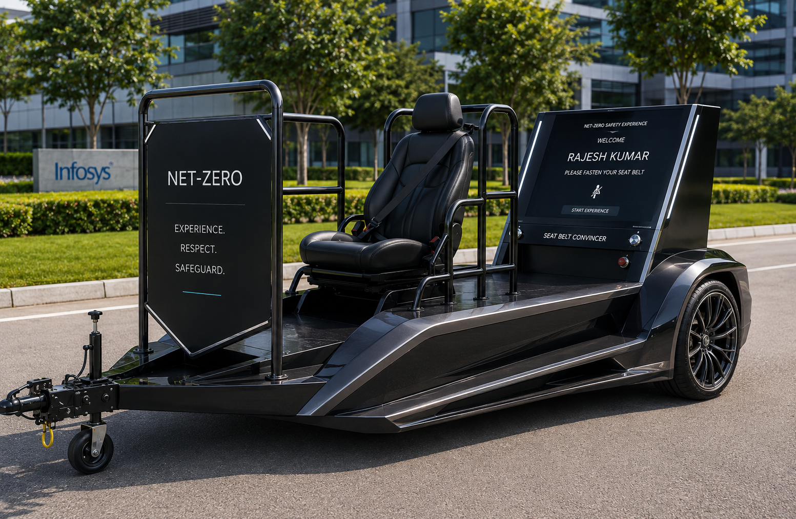 NetZer0 premium seat belt convincer experience